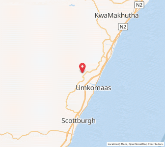 Map of Magabeni, KwaZulu-Natal