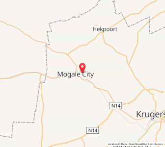 Map of Magaliesburg, Gauteng