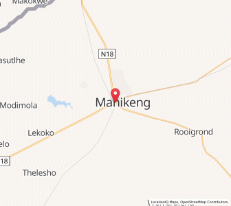Map of Mahikeng, North-West