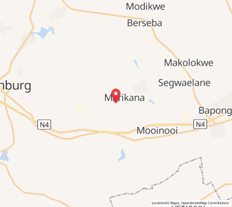 Map of Marikana, North-West