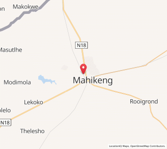 Map of Mmabatho, North-West