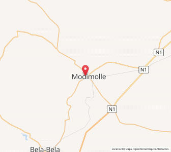Map of Modimolle, Limpopo