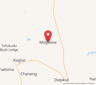 Map of Mogwase, North-West