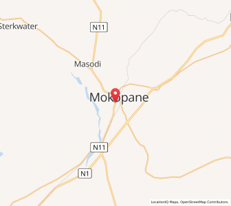 Map of Mokopane, Limpopo