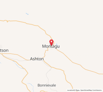 Map of Montagu, Western Cape