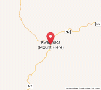 Map of Mount Frere, Eastern Cape