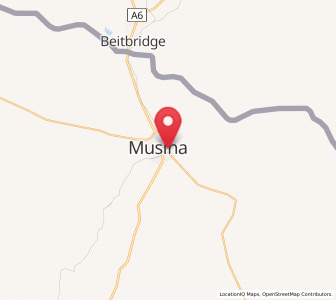 Map of Musina, Limpopo