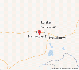 Map of Namakgale, Limpopo