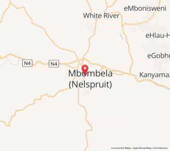 Map of Nelspruit, Mpumalanga