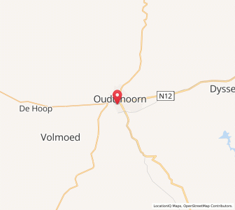 Map of Oudtshoorn, Western Cape