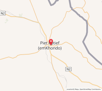 Map of Piet Retief, Mpumalanga