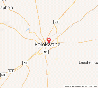 Map of Polokwane, Limpopo