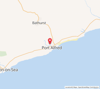 Map of Port Alfred, Eastern Cape