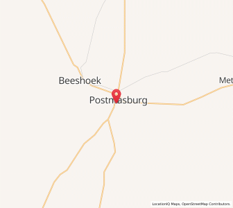 Map of Postmasburg, Northern Cape