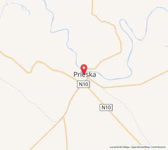 Map of Prieska, Northern Cape