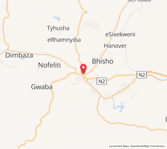 Map of Qonce, Eastern Cape