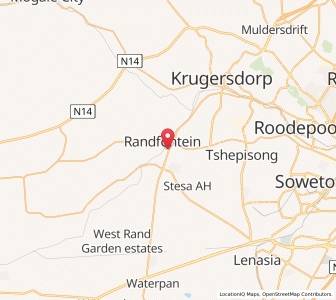Map of Randfontein, Gauteng