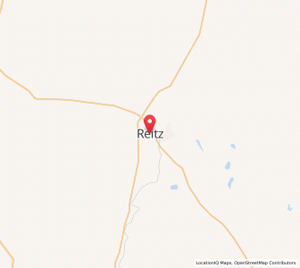 Map of Reitz, Free State
