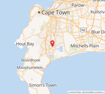 Map of Retreat, Western Cape