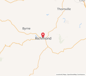 Map of Richmond, KwaZulu-Natal