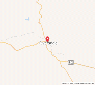 Map of Riversdale, Western Cape