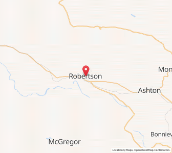 Map of Robertson, Western Cape