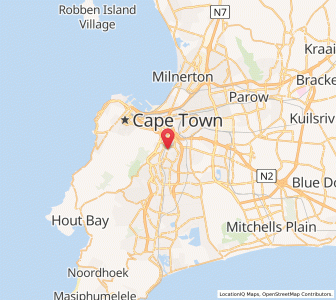 Map of Rondebosch, Western Cape