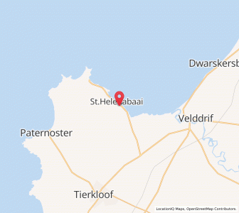 Map of Saint Helena Bay, Western Cape