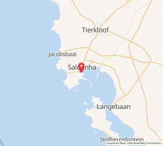 Map of Saldanha, Western Cape