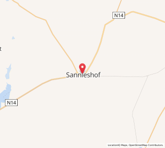 Map of Sannieshof, North-West