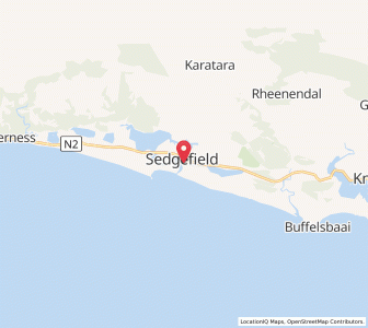 Map of Sedgefield, Western Cape