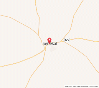 Map of Senekal, Free State