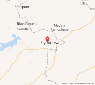 Map of Siyabuswa, Mpumalanga