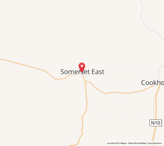 Map of Somerset East, Eastern Cape