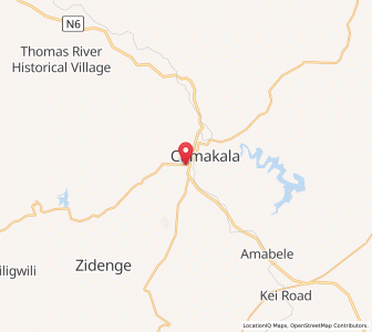 Map of Stutterheim, Eastern Cape