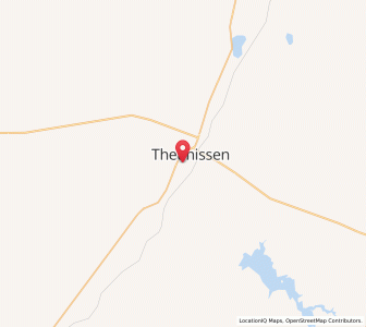 Map of Theunissen, Free State