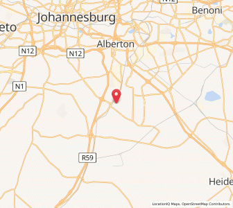 Map of Tokoza, Gauteng
