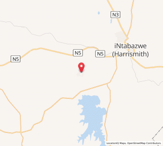 Map of Tshiame, Free State