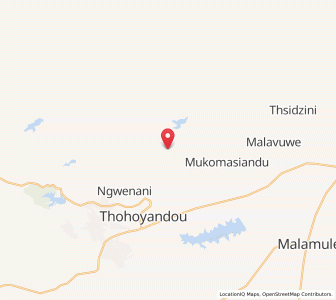 Map of Tshitereke, Limpopo
