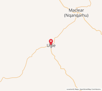 Map of Ugie, Eastern Cape