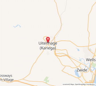 Map of Uitenhage, Eastern Cape