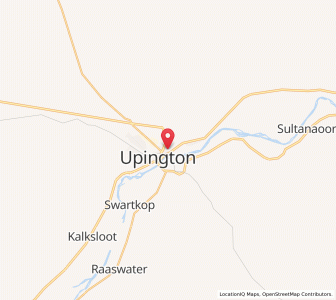 Map of Upington, Northern Cape