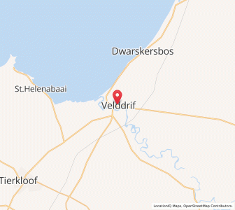 Map of Velddrif, Western Cape