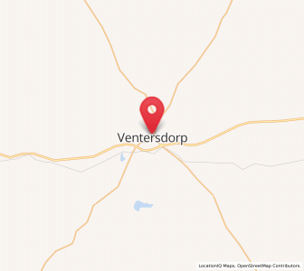 Map of Ventersdorp, North-West
