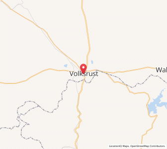 Map of Volksrust, Mpumalanga