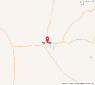 Map of Vrede, Free State