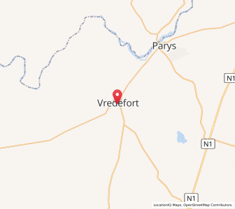 Map of Vredefort, Free State