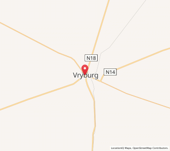Map of Vryburg, North-West