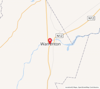 Map of Warrenton, Northern Cape
