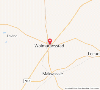 Map of Wolmaransstad, North-West
